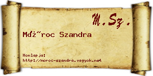 Móroc Szandra névjegykártya